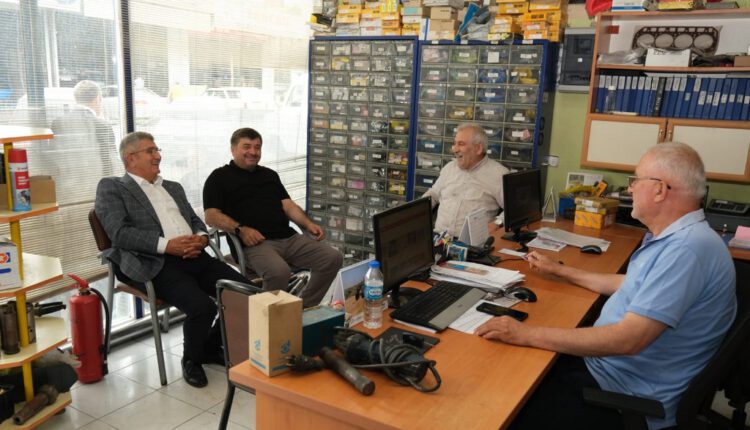 Başkan Şenlikoğlu Sanayi Sitesi Esnaflarını Ziyaret Etti (4)